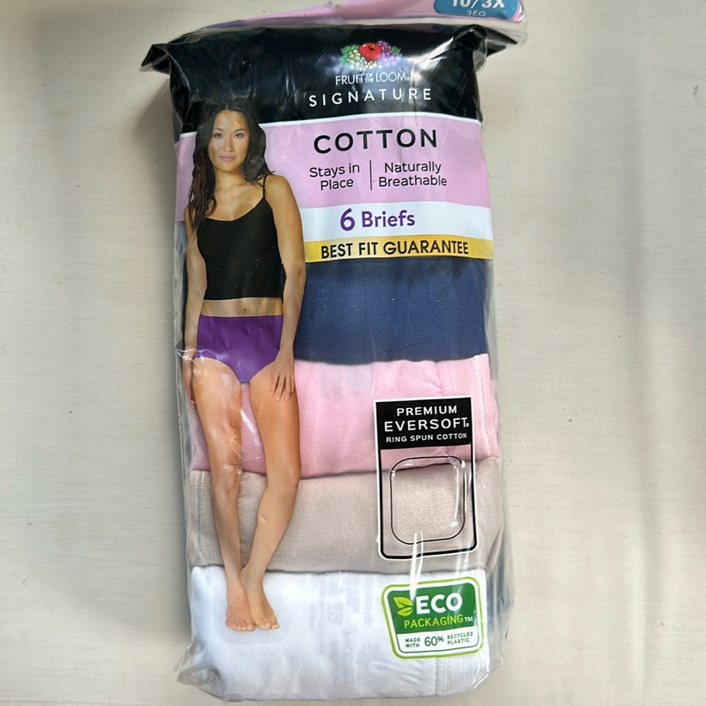 Brand New Fruit of the Loom Cotton Briefs Size 10/3x
